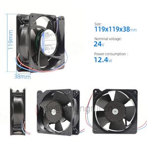 Ventilateur axial de refroidissement ebmpapst 4114NHH 24V DC 12038 12cm 12.5W 120*120*38mm pour armoire d'onduleur, résistant aux hautes températures - Product Image 2