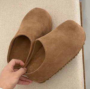 Mocassins montants à semelle Birkenstock, dessus en cuir de vison sans talon, pantoufles Mueller décontractées type UGG pour se détendre - Product Image 4