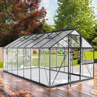 UltraGuard All-Weather Shield Assemblage sans outil Kit de serre arrière-cour urbaine extensible Panneaux PC UV modulaires pour jardins domestiques