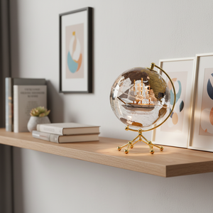 Wellfun Globe Earth Teaching Resoure Move A Vintage School Transparent World Globe Supplies - Product Image 1