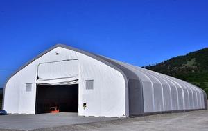 مستودع بناء النسيج خيمة تخزين PVC الصلب تخزين المباني مزدوجة الجمالون النسيج بناء - Product Image 2