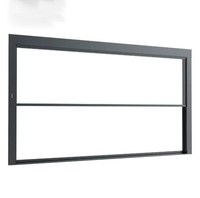 Ventanas Automáticas de Aluminio con Doble Capa de Vidrio Templado, Ventana Corredera Vertical Eléctrica para Balcón, Resistente al Viento