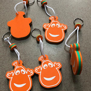 <span class=keywords><strong>Porte</strong></span>-clés en forme de bateau en matériau EVA, personnalisable avec logo, imprimé par sublimation, flottant, étanche, en mousse - Product Image 1