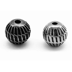 yunnique Stainless Steel <b>Spacer</b> Beads Round 8mm For Jewelry Making DIY Accessories - Product Image 4