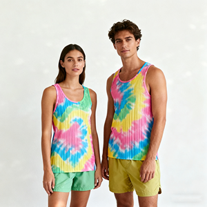 OEM Unisex Burnout <strong>Racer</strong> <strong>Back</strong> Tank <strong>Top</strong> Breathable Sublimation Print Cotton Polyester Lover's <strong>Vest</strong> - Product Image 2