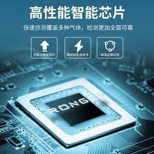 เครื่องตรวจวัดคุณภาพอากาศ Rongce รุ่น RC5001 หน้าจอ LCD แสดงฟอร์มาลดีไฮด์ คาร์บอนไดออกไซด์ PM2.5 อุณหภูมิ ความชื้น สำหรับใช้ในบ้าน - Product Image 5