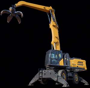 Manutentionnaire hydraulique à roues XE480WGM de 48 tonnes, avec grappin multi-dents de 1 m3 - Product Image 1