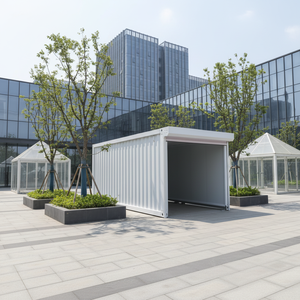 Garage Container Moderno 20-40ft: Carport Prefabbricato in Acciaio, Tettoia per Parcheggio Multi-Veicolo, Magazzino Modulare per 2-4 Auto - Product Image 3