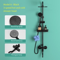 Ensemble de douche salle de bain upc système de douche complet nickel brossé robinet de douche robinet pour salle de bain acier inoxydable