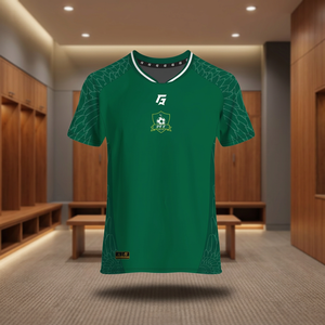 Ensemble Maillot et Short de Football PFF pour Homme Adulte 2025 – Qualité Supérieure, Vert, Polyester, Respirant, Sublimation, Taille XL, Idéal Été - Product Image 3