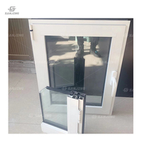 Fenêtre design moderne PVC verre trempé cadre en plastique pour chambre à coucher salon fenêtre Upvc fenêtre en verre fenêtre battante