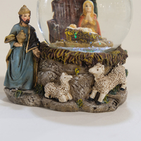 Vente en gros Fait à la main Sainte Famille Nativité Scène Noël Eau Boule à neige