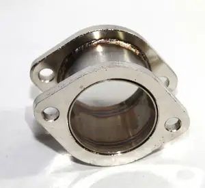 Muffler Knalpot Muffler Pipa 2.9 "Ekstensi Flange Steel Adaptor 3" 2 Baut Flange