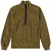 Blouson coupe-vent personnalisé à col montant, demi-zip, poignets et ourlet élastiqués, vêtement de sport pour hommes – Vente en gros