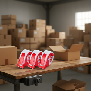 Vevor Clear Packing Tape 65 Yards 2.7 Mil With Dispenser For Carton Sealing - Product Image 2