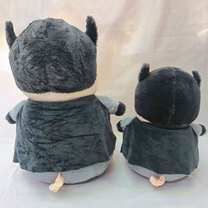 Vente en gros de poupée oreiller en peluche cochon transformé chauve-souris mignonne super douce Velboa en coton PP lavé couette et cadeau d'anniversaire jouet en peluche - Product Image 4