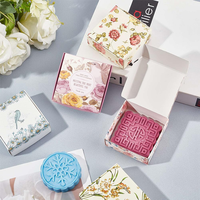 Vente en gros de bonbons chocolat fleur de savon écologique petit design personnalisé imprimé logo artisanat papier mariage emballage boîte-cadeau