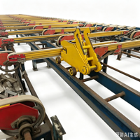 Machine de refroidissement à lit froid automatique PLC 1250T pour ligne de production d'extrusion d'aluminium