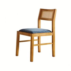 Sillas de ratán de estilo moderno, muebles de comedor tapizados en madera para el hogar, bares, hoteles, escuelas para restaurante - Product Image 6