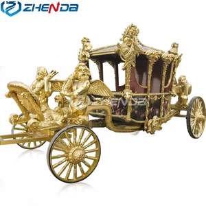 Calèche royale classique historique, calèche à chevaux, remorque de calèche, buggy électrique de luxe, calèche royale à vendre - Product Image 5