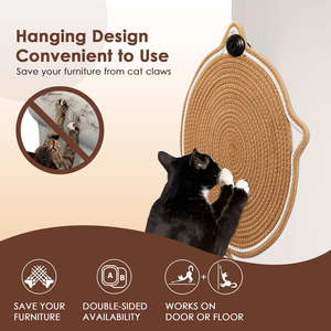 Hot-selling Colorful Cat <b>Scratch</b> <b>Pad</b> Natural Cotton Rope Cushion <b>Scratch</b> <b>Pad</b> Round Horizontal Floor <b>Scratch</b> <b>Pad</b> - Product Image 5