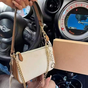 Bolso de hombro con cadena bordada, bolso de diseño para mujer, bolso de mano de lujo para mujer - Product Image 1