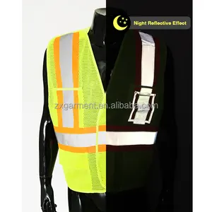 Wholesale Customization Safety Clothes Men's Reflective Vest Security Roadway Working Safety Vest With Pockets Hi Vis