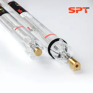 SPT High Power 100w CO2 Laser Tube With Red Pointer For Laser Cutting Non-metallic Materials Such As Acrylic/MDF