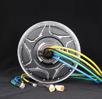 Moteur de vélo électrique 10 pouces 3000W sans balais à aimant permanent, double capteur Hall 50H, frein à disque amélioré pour trottinette, étanche, efficacité IE4