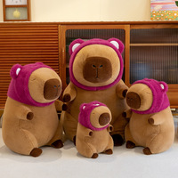 25CM Capybara Cross-dressing Head Pufferfish Gentleman Doll Peluche Jouets Moche Mignon Poupée Cochon d'Inde Poupées Cadeaux En Gros