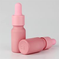 Flacons cosmétiques en verre transparent bleu rose de 100 ml, 50 ml et 30 ml