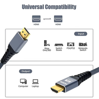Offre Spéciale 8K 60Hz Ultra HD haute vitesse pour câble HDMI veste en PVC plaqué or 48Gbps pour moniteur de résolution HD 8K 2.1 48Gbps