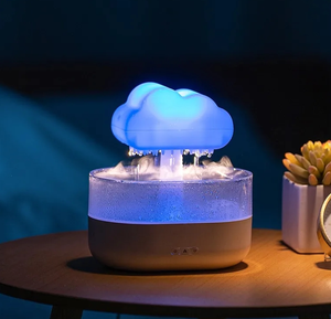 Offre Spéciale 2023 Innovation Coloré Aroma Diffuseur Huile Essentielle 200ml 7 Led Couleurs Champignon Forme Goutte De Pluie Nuage Humidificateur - Product Image 6