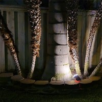 Nuevo 3 modos al aire libre jardín Panel Solar foco recargable impermeable Led paisaje focos 2 en 1 para pared de tierra