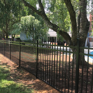 Hàng rào thép mạ kẽm sơn tĩnh điện chất lượng cao, hàng rào nhôm ngoài trời cho sân vườn - Product Image 6