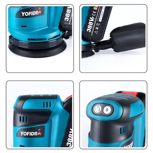 Yofidra 5 Inch 3-Speed Variable Speed Electric <strong>Sander</strong> <strong>Cordless</strong> Wood Grinder Polishing Sanding Machine DIY <strong>Makita</strong> 18V Battery - Product Image 6