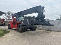 Reach Stacker Kalmar DRF450-60S5K d'occasion 2020, 45 tonnes, moteur Volvo TWD1240, capacité de superposition 5 niveaux pour port