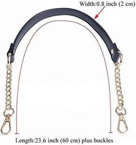 Beaulegan <b>Purse</b> Chain Handles Microfiber Leather Replacement For Shoulder Bag Or Handbag Inch Long PCS Silver - Product Image 3