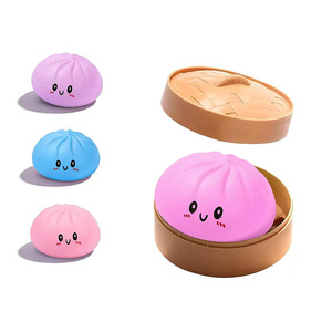 <b>Squishy</b> Dumpling Stress Relief Toy Blind Pack Cute Fidget Toy with Adorable Expressions for All Ages - Product Image 1