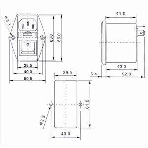 ชิปไอซีวงจรรวมซ็อกเก็ตสวิตช์ความปลอดภัยคู่220V CW2A-3A-T กรองไฟ (<span class=keywords><strong>002</strong></span>) CW2A-6A-T(<span class=keywords><strong>002</strong></span>) CW2A-10A-T(<span class=keywords><strong>002</strong></span>) - Product Image 1