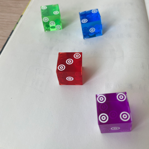 2024 19mm Seriallized Red Casino Dice y Matching Serial Numbers Set de 5 Edge - Product Image 4