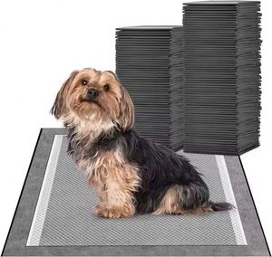 Wholesale Disposable Waterproof Wood Wee <b>Pads</b> Dog Potty Training Sustainable OEM Puppy Diapers Pet <b>Pee</b> Absorption Training - Product Image 1