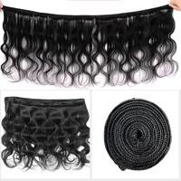 Extensions de Cheveux Humains Naturels Ondulés (Body Wave) – Cheveux Vierges Bruts Cambodgiens – 3/4 Paquets de 22, 24, 26 Pouces pour Femmes