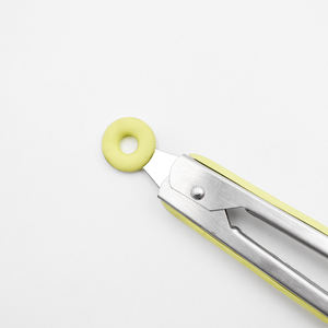 ที่คีบอาหารทำจากสแ<span class=keywords><strong>ต</strong></span>นเลสเกรด10นิ้วที่คีบอาหารทำจากไนลอนคลิปหนีบขนมปังสลัดในครัวใช้กลางแจ้งที่คีบ<span class=keywords><strong>หมู</strong></span> - Product Image 3