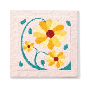 ชุดปักพรมแบบวงกลม DIY พร้อมกรอบไม้ สำหรับผู้เริ่มต้น ลายดอกไม้ ยี่ห้อ XIXI - Product Image 3