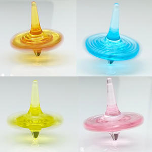Juguetes Antiestrés - Spinners de Cristal Coloridos para las Puntas de los Dedos, Spinners Giratorios de Plástico Acrílico con Forma de Flor y Delfín, Juguetes para Aliviar el Estrés - Product Image 2