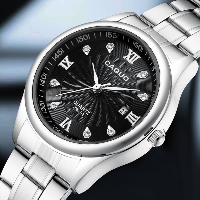 Business Casual Men's Stainless Steel Band Waterproof Luxury Watch with Luminous Date Sport Style ODM Box