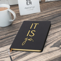 Individuelles Logo PU-Leder Hardcover Fadengehefteter A5 Planer/Notizbuch/Tagebuch für Geschäft & Schule Werbegeschenke-OEM-Marke