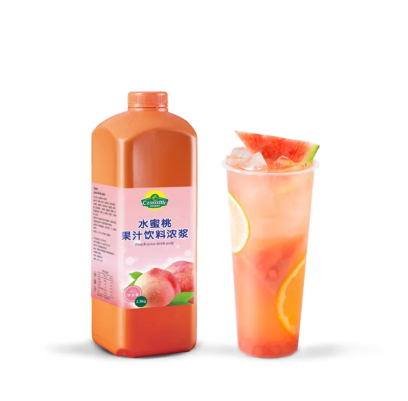Czseattle Honey jus buah persik sirup jus buah konsentrat minuman & minuman rasa buah untuk toko teh gelembung