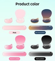 Repose-poignets en silicone pour clavier et souris, respirant, transparent, pour ordinateur et bureau.